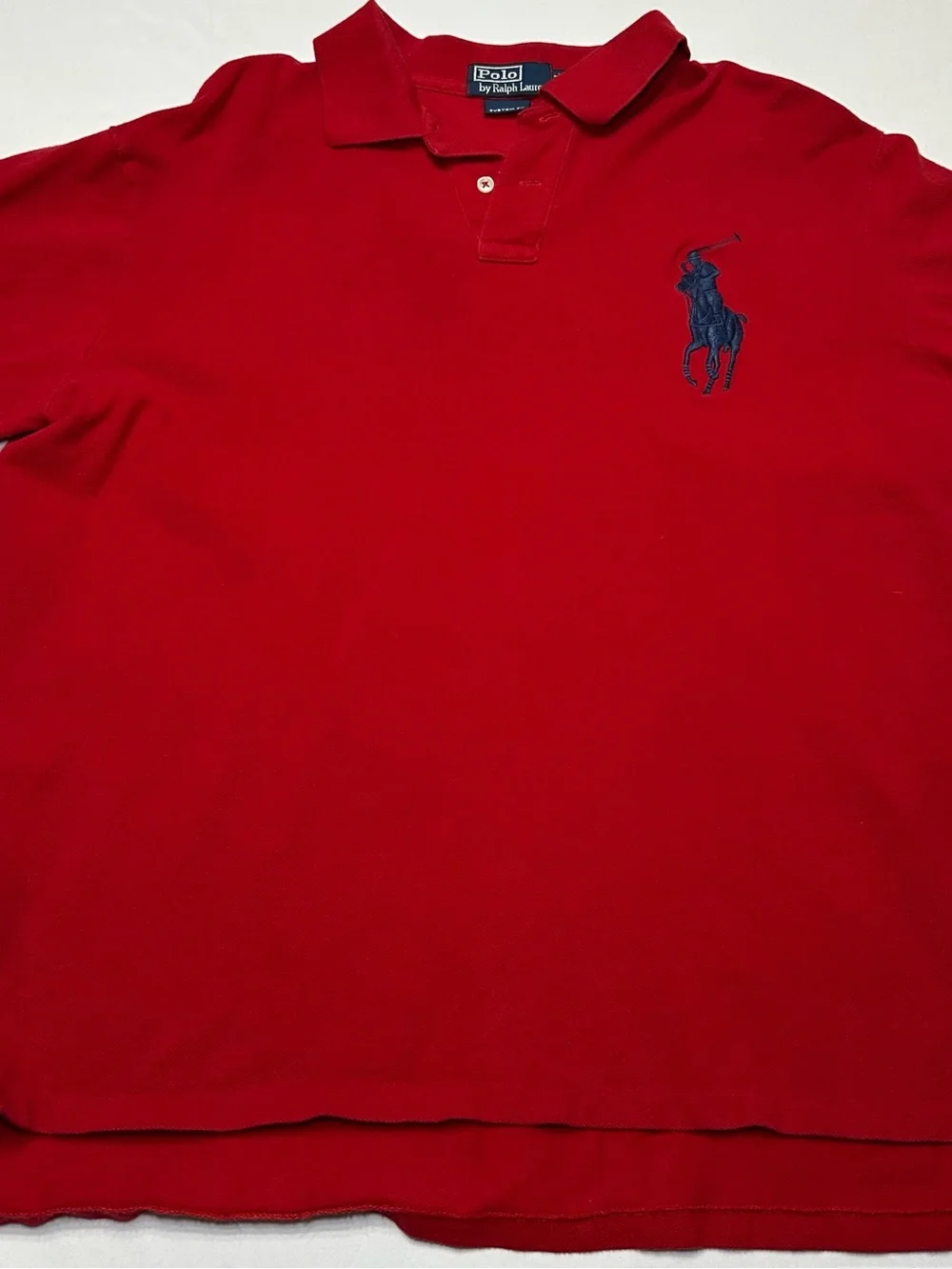 Vintage 2008 Polo Ralph Lauren US Open Polo Shirt Mens XXL Red Custom Fit Rare
